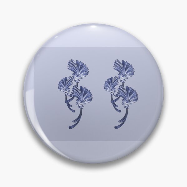 Item preview, Shades of blue with a beautiful twin flower design  designed and sold by PetaJaneHome.