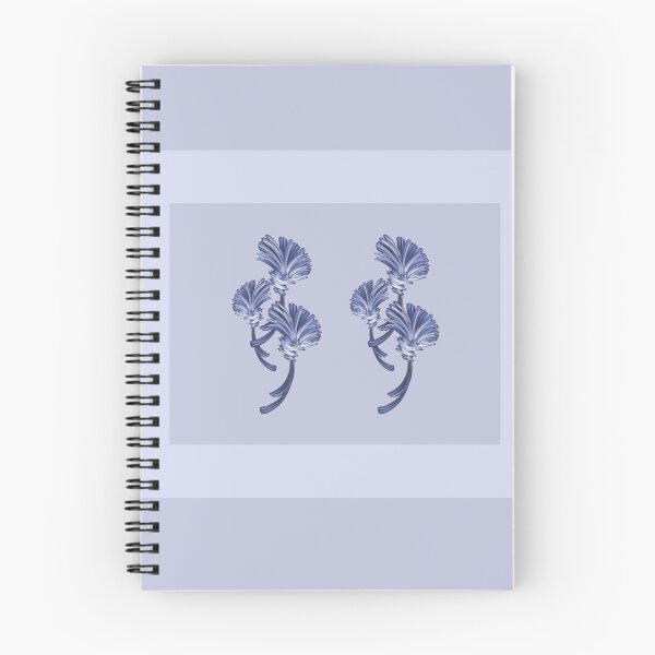 Item preview, Shades of blue with a beautiful twin flower design  designed and sold by PetaJaneHome.