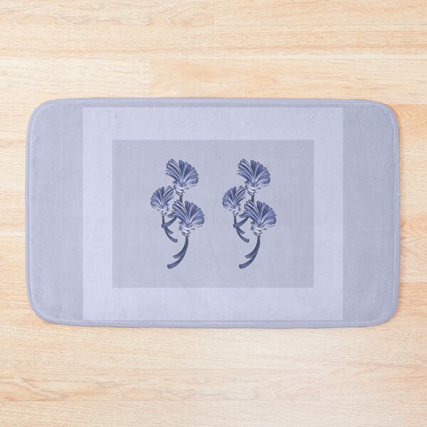 Item preview, Shades of blue with a beautiful twin flower design  designed and sold by PetaJaneHome.
