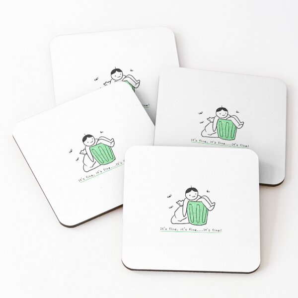 Item preview, Dumped Break up Trash Man Broken Heart Positive Sad Funny Everythings Fine Its Fine Artwork designed and sold by CreatedbyJR.