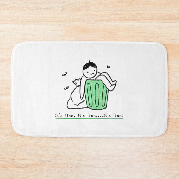 Item preview, Dumped Break up Trash Man Broken Heart Positive Sad Funny Everythings Fine Its Fine Artwork designed and sold by CreatedbyJR.