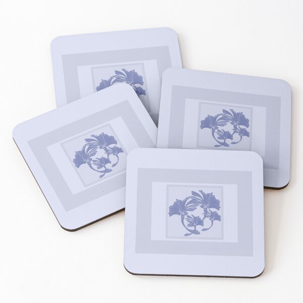 Item preview, Shades of blue with a beautiful central floral design  designed and sold by PetaJaneHome.