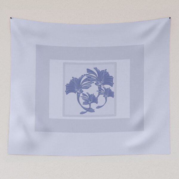 Item preview, Shades of blue with a beautiful central floral design  designed and sold by PetaJaneHome.