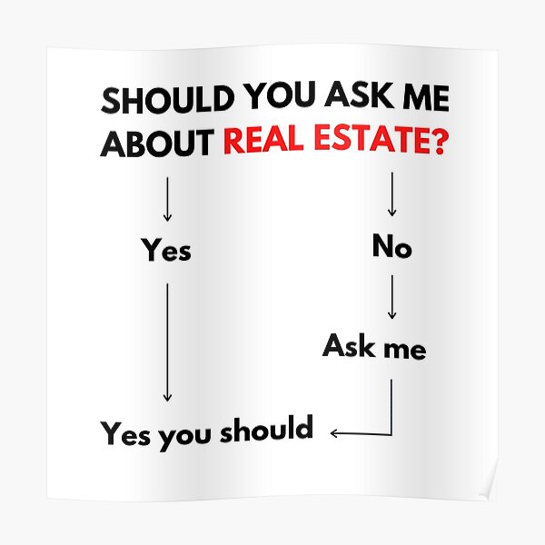 You Should Talk To Me About Real Estate, Home Buying and Home Selling Poster