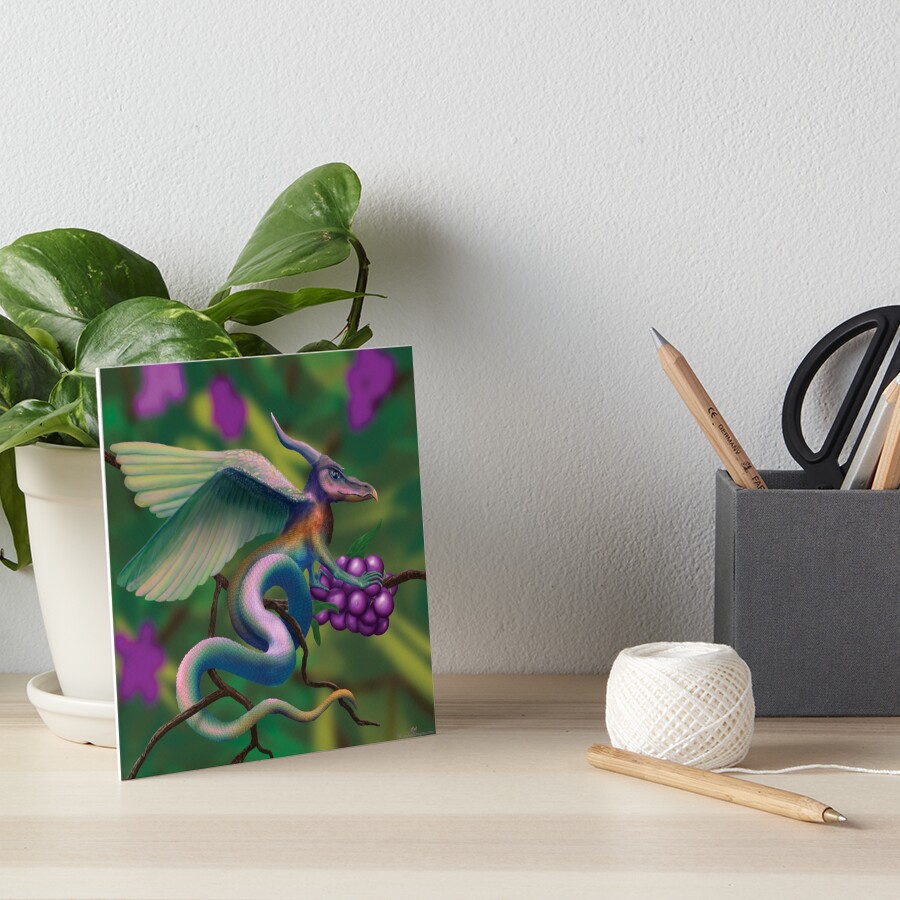 Dragonberry Drake Art Board Print