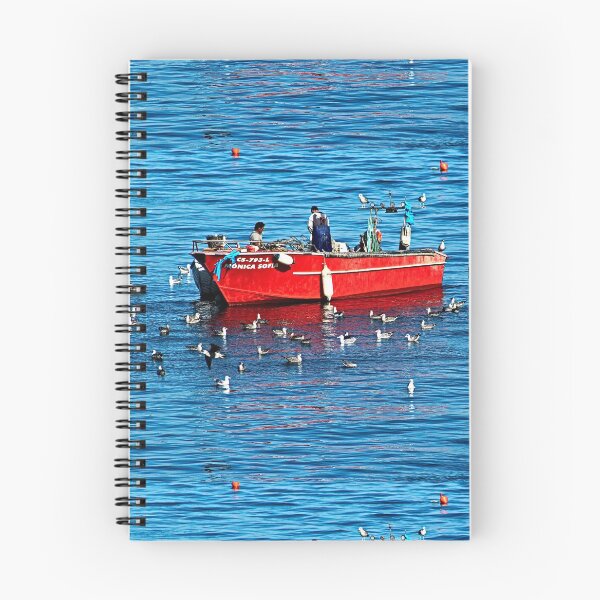 Item preview, Seagulls Fishing Red Boat Sea Seascape designed and sold by worldways.