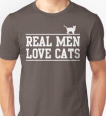 Real Men Love Cats Slim Fit T-Shirt