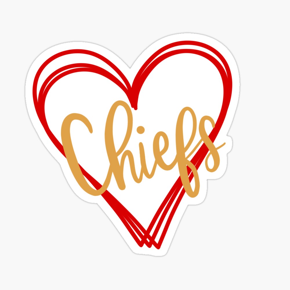 Chiefs Shirt KC Chiefs Heart Love Shirt Chiefs T Shirt Love Heart