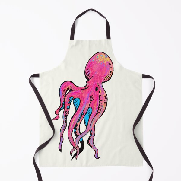 Item preview, Pink and Beige Octopus Illustration designed and sold by LJWDesigns.