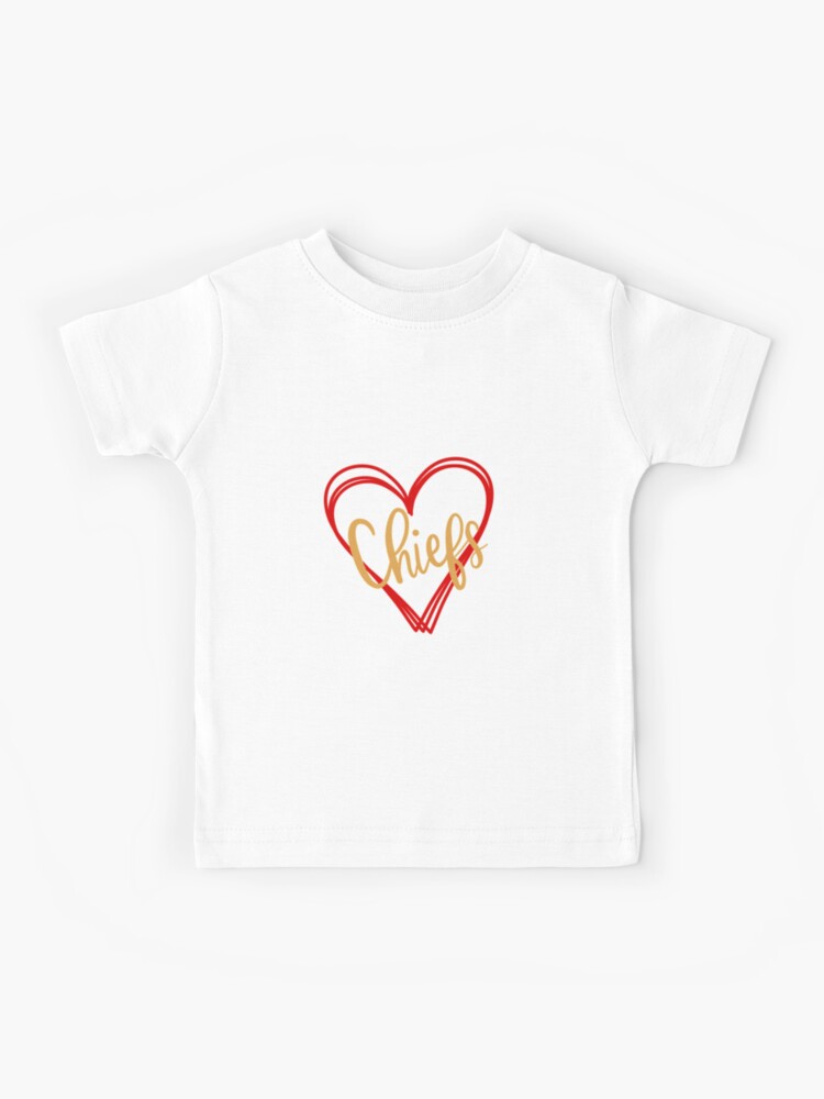 Chiefs Shirt KC Chiefs Heart Love Shirt Chiefs T Shirt Love Heart Chiefs T- Shirt - Trendingnowe