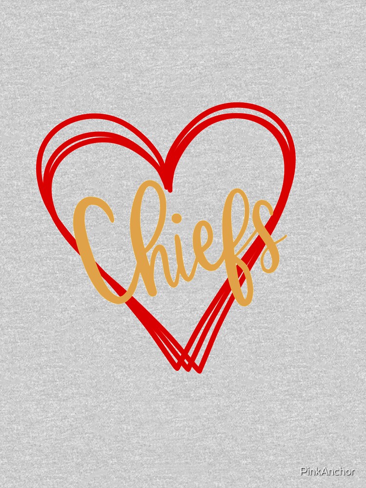 Chiefs Shirt KC Chiefs Heart Love Shirt Chiefs T Shirt Love Heart