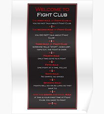 Fight Club - Welcome to Fight Club Poster