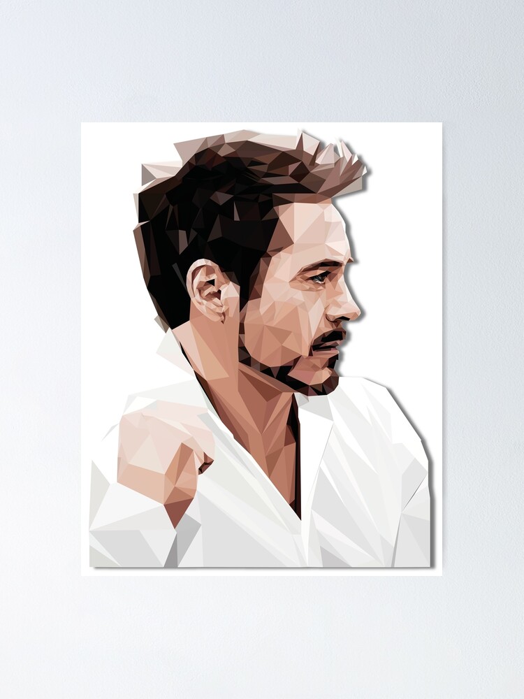 Robert downey Jr. low poly Robert downey Jr. low poly