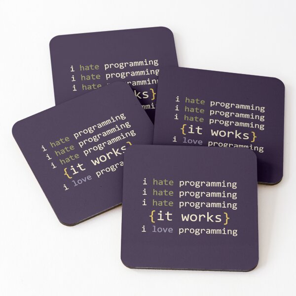 Item preview, I Hate/Love Programming designed and sold by Supreto.