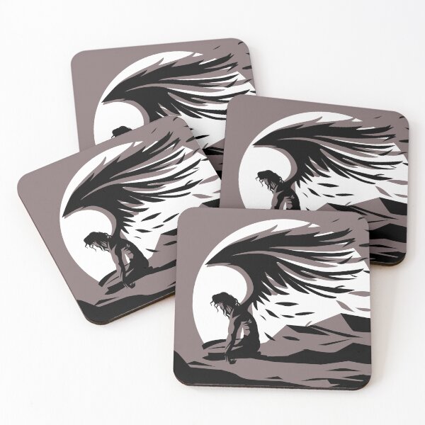 Item preview, fallen angel with broken wings on ground designed and sold by matintheworld ( delcarmat ).
