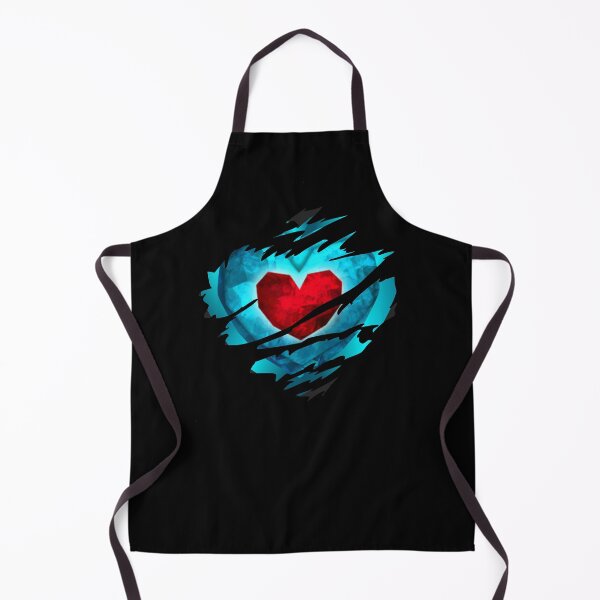 Item preview, Heart piece tearing through shirt - Ocarina - Dark Heart designed and sold by Ashkerdoodles.