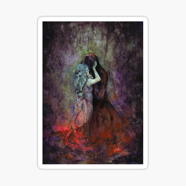 Item preview, Hades and Persephone Underworld Romance Illustration designed and sold by cloudeddreams.