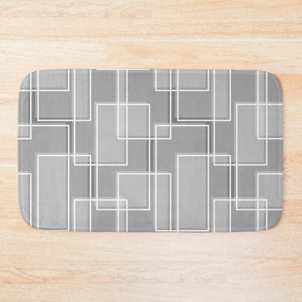 Item preview, Gray Modern Abstract Geometric Rectangle Pattern designed and sold by Elsy's Art.