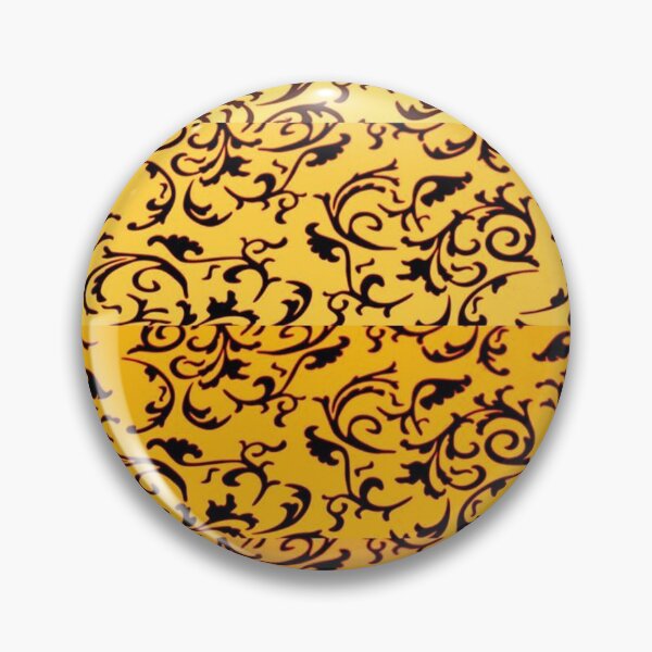 Item preview, ARABIATA 19 black orange patterns Morocco Essaouira flowers leaves design arabesques scrolls decor designed and sold by dragonemma.