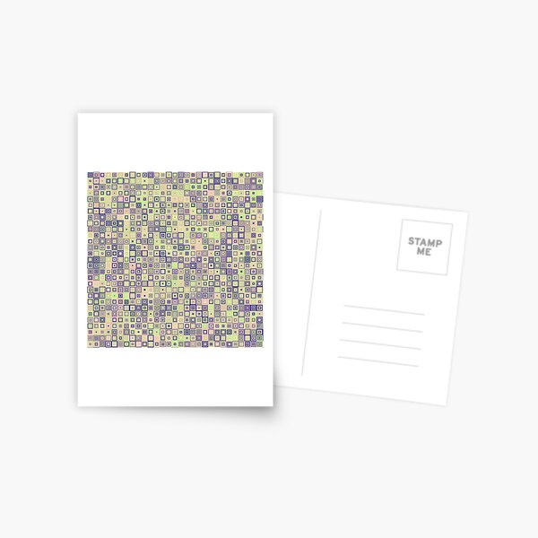Tectonic Thermal Mass Refrigerator (yellows and purples) Postcard