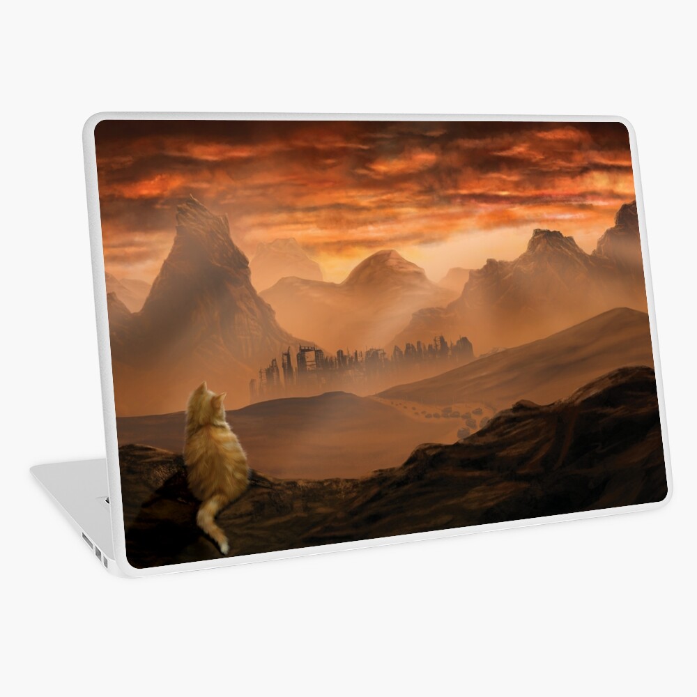 Kitten in the Wasteland Laptop Skin