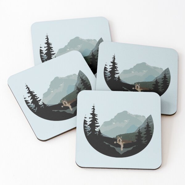 Item preview, German Shepherd in a Hammock with Mountains, Camping Buddy designed and sold by CampingCritters.