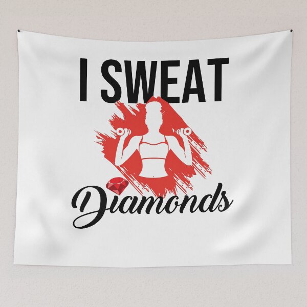 Item preview, I Sweat Diamonds Workout T-Shirt designed and sold by StarenguCrew.