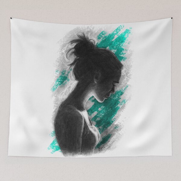 Item preview, Silhouette on Teal designed and sold by Brina Williamson.