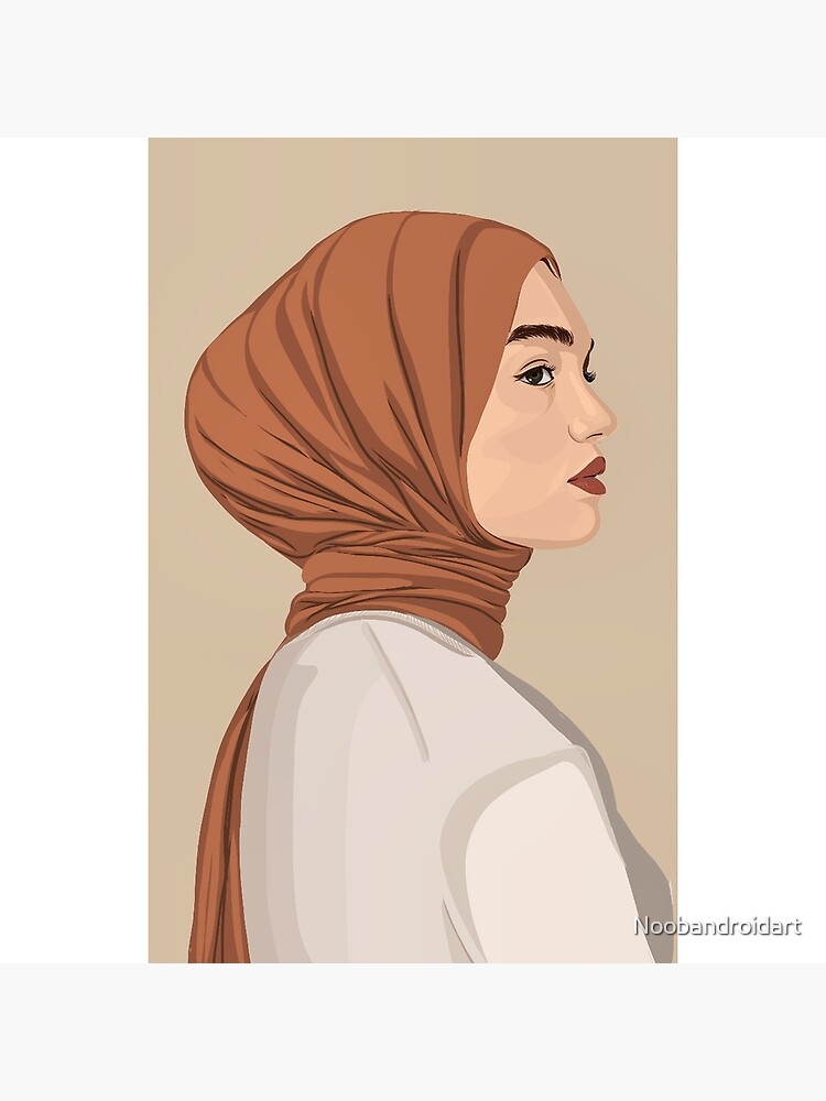 Premium Vector  Cute hijab girl studying with cat cartoon art illustration