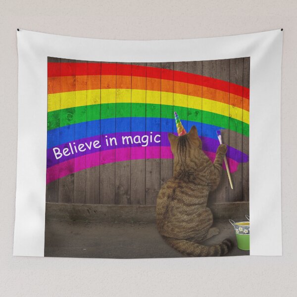 Item preview, Tabby Cat Artist Unicorn | Believe In Magic designed and sold by SerendipityNow.