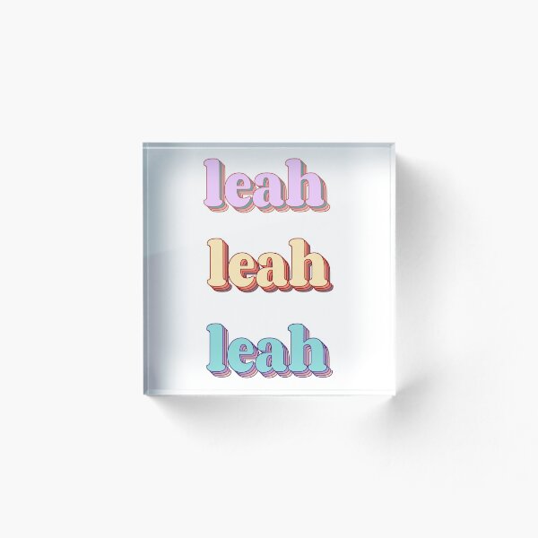 Item preview, Leah Word Art designed and sold by Arexus.