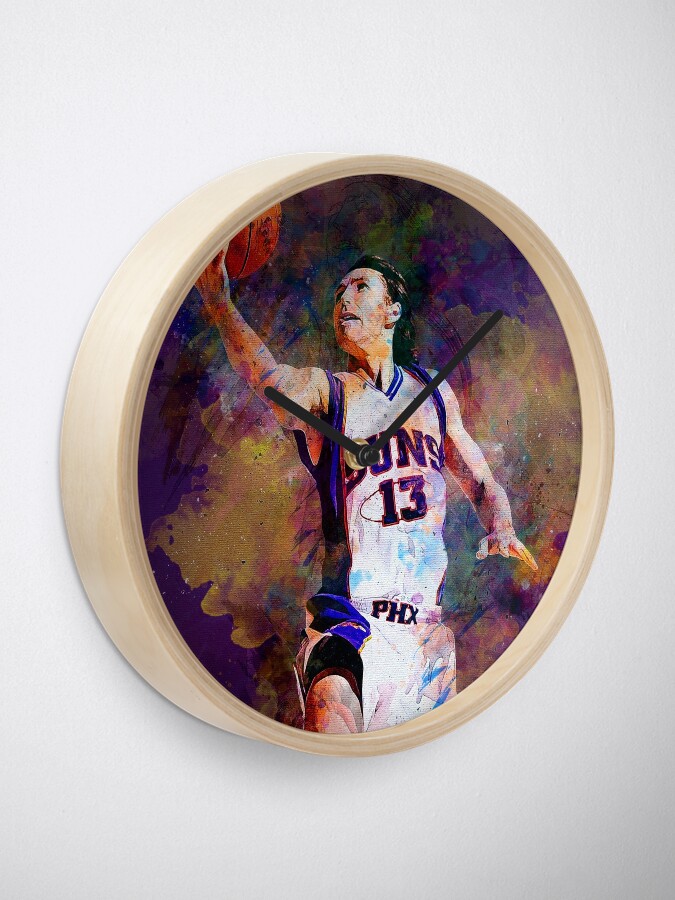 Steve Nash Suns Mixed Media Sticker for Sale by Pixel Drip