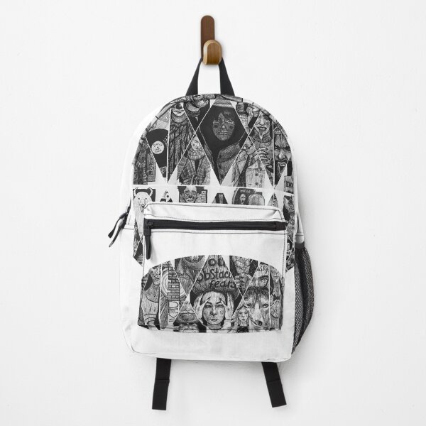 Item preview, graphic illustration round collage in black and white designed and sold by dezartmotion.