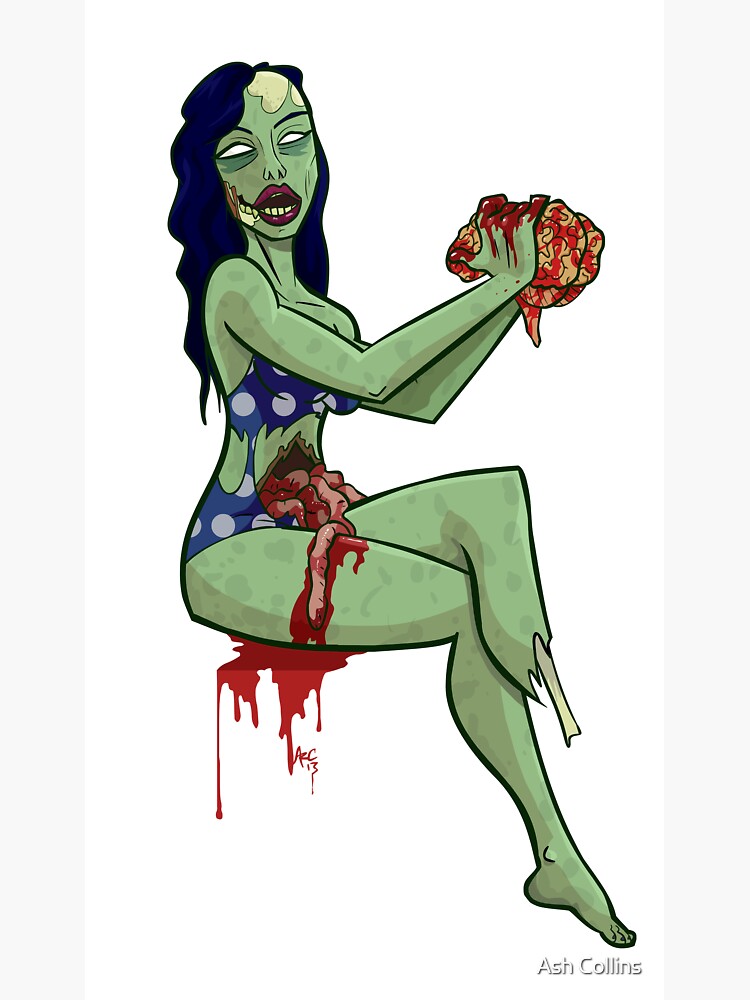 Zombopolitan Art Print Zombie Zombies undead zombi horror cosmo  cosmopolitan fashion magazine cover