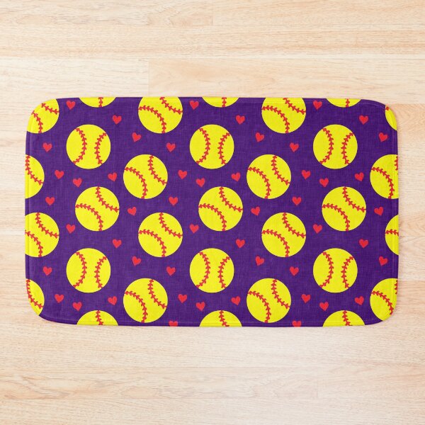 Item preview, softballs and hearts - purple designed and sold by littlearrow.