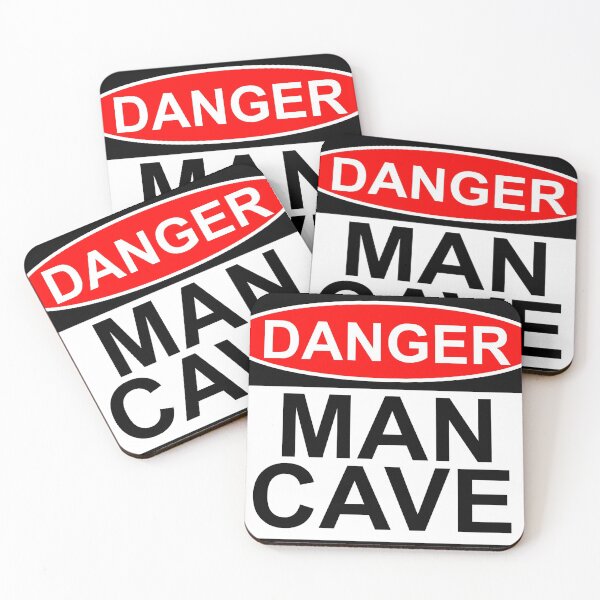 Item preview, Danger man cave sign design art designed and sold by SumoShark.