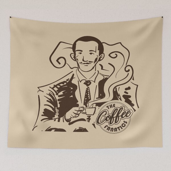 Item preview, Man drinking coffee. Thecoffeefanatics merch,  designed and sold by coffeeapparel.