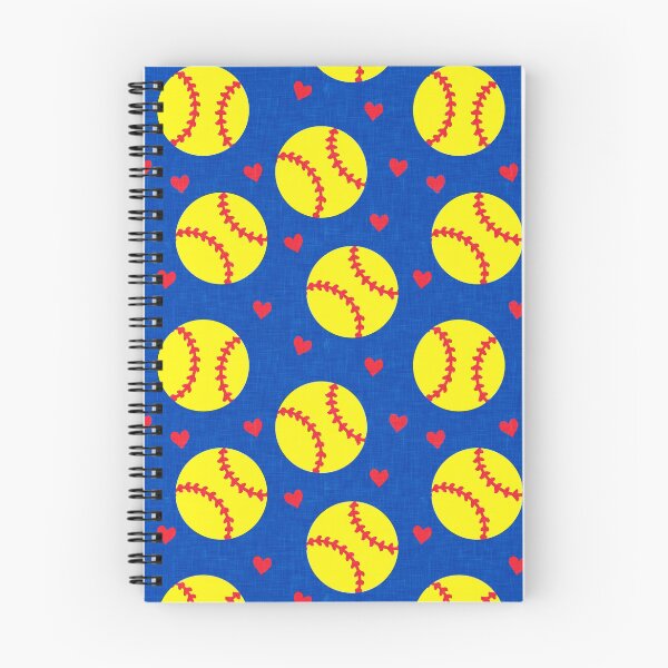 Item preview, softballs and hearts - blue designed and sold by littlearrow.