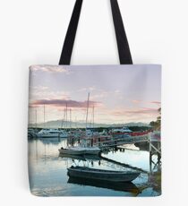 Beautiful sunset over Denarau Marina Tote Bag