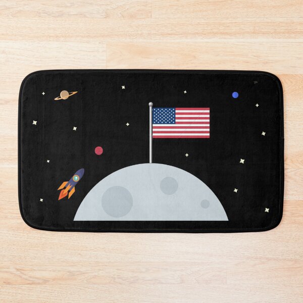 Item preview, APOLLO 11 USA IN THE MOON USA AMERICAN FLAG AMERICAN ASTRONAUT  designed and sold by Tiger-Bradley.