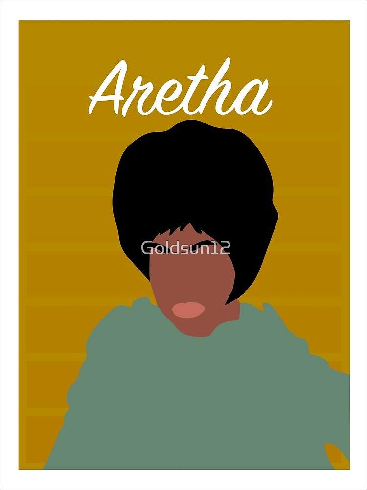 Minimalist Portrait #7 Aretha Franklin  Poster for Sale by Goldsun12