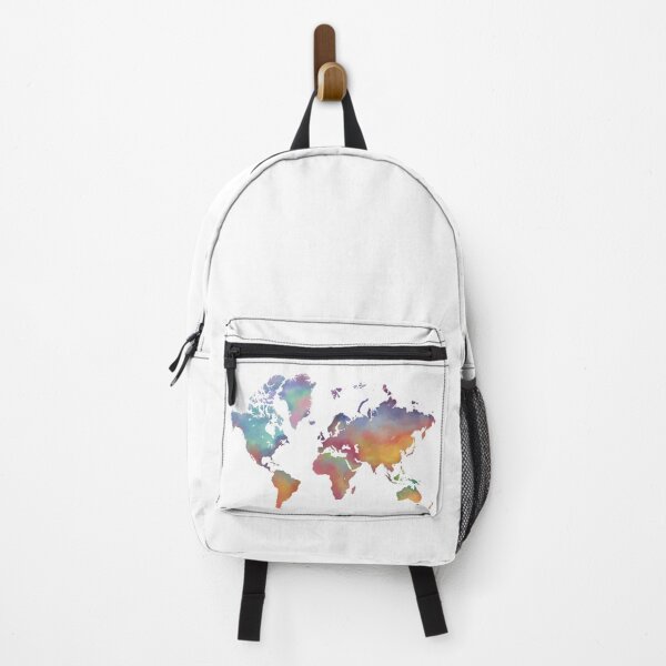 Item preview, Colorful Gradient World Map - Travel designed and sold by graphicsbymp.