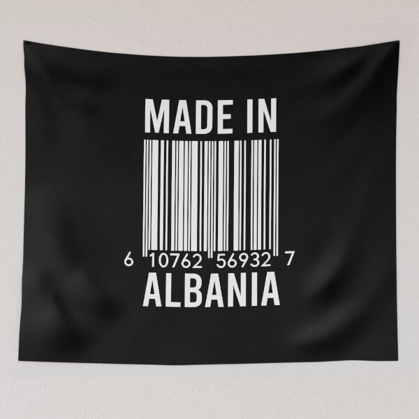 Artikelvorschau, MADE IN ALBANIA Barcode entworfen und verkauft von RandomStuffShop.