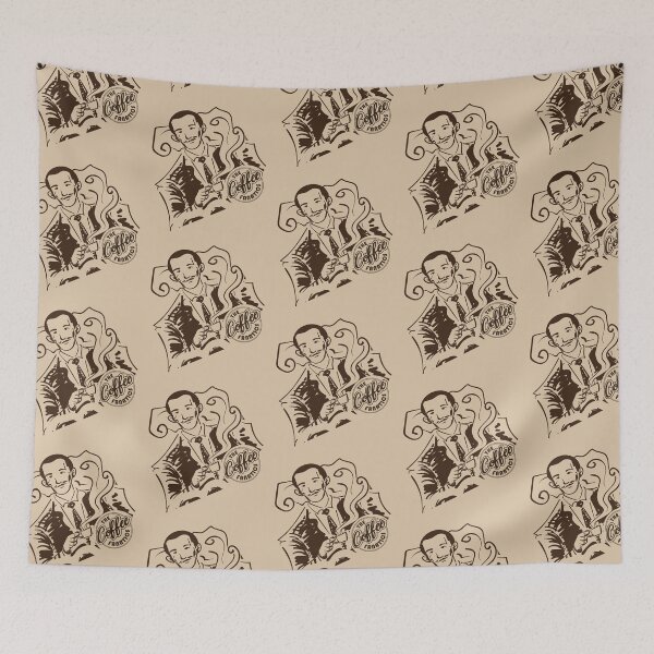 Item preview, Man drinking coffee, pattern. Thecoffeefanatics merch,  designed and sold by coffeeapparel.