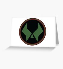 Dr. Doom Logo Greeting Card