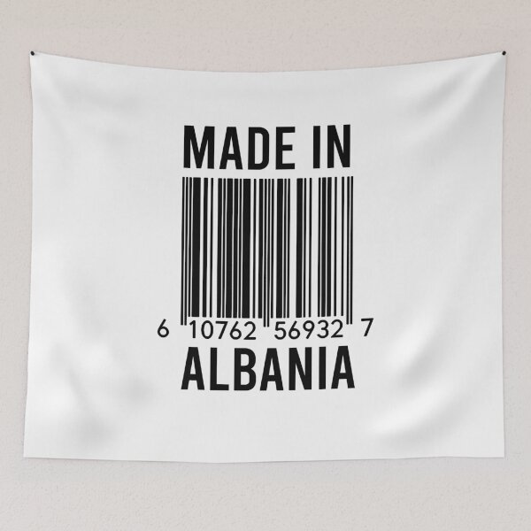 Artikelvorschau, MADE IN ALBANIA Barcode entworfen und verkauft von RandomStuffShop.