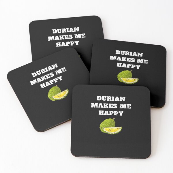Item preview, Durian makes me happy tropical fruit Retro Vintage designed and sold by Jeangel97.