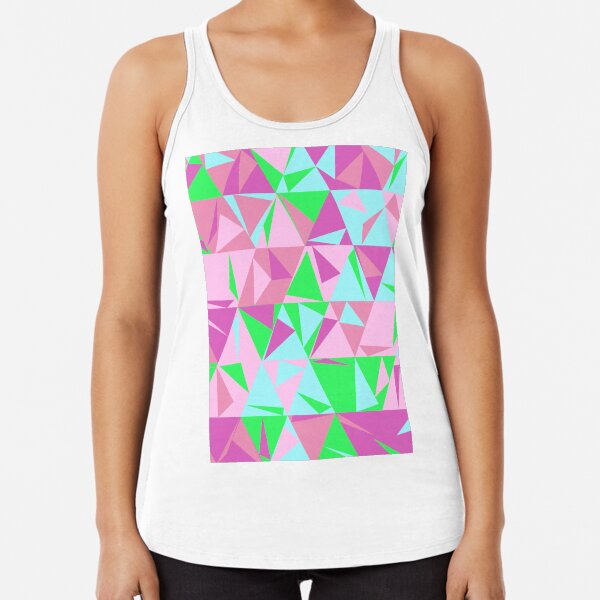 Dulled Air Ioniser (pinks, blues and greens) Racerback Tank Top