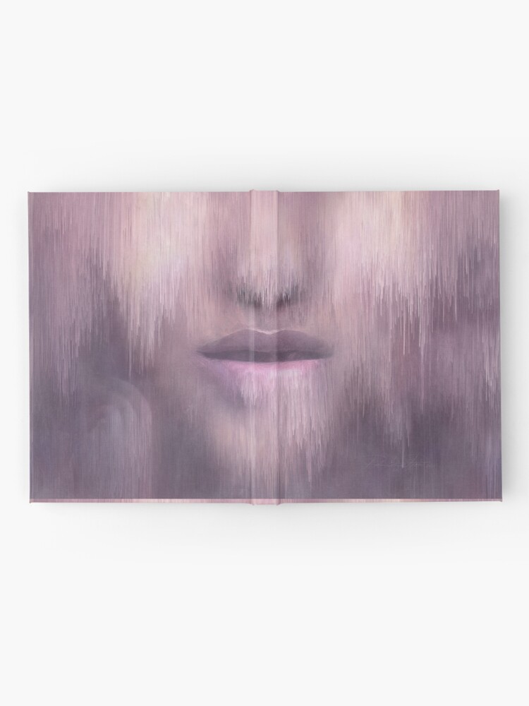 Alternate view of “Succumb” (tears, sadness, giving up) painting - “Smile” Fine Art series Hardcover Journal