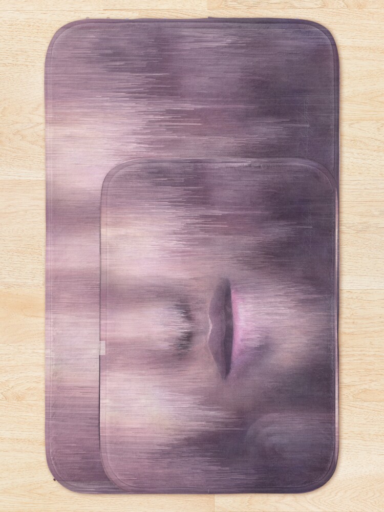 Alternate view of “Succumb” (tears, sadness, giving up) painting - “Smile” Fine Art series Bath Mat